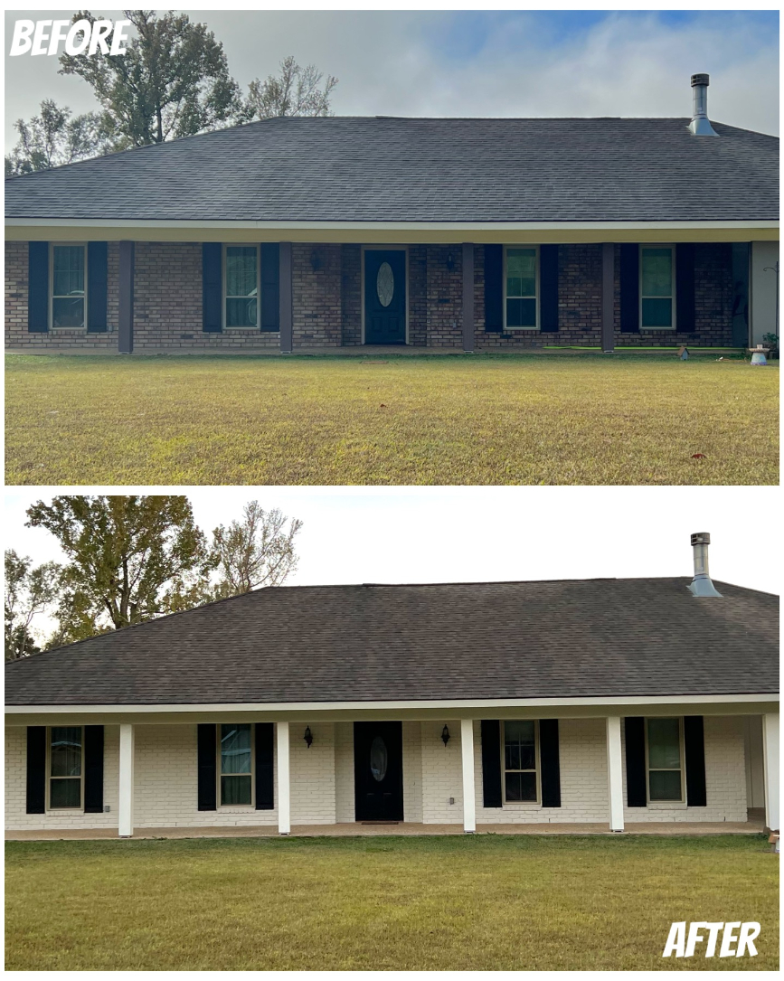 Exterior Brick Painting in Baton Rouge, Louisiana