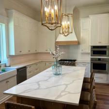 Interior Kitchen Cabinet Painting Job in Prairieville, Louisiana 0
